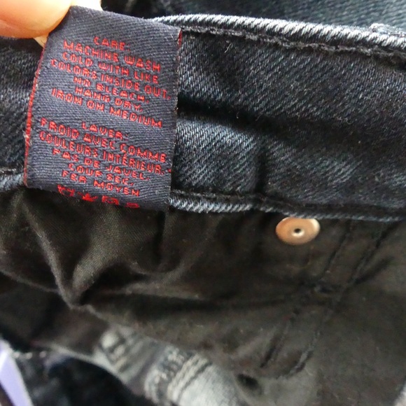 RtA 25 Jeans Skinny Mid Rise Stretch Distressed Dark Wash - Picture 7 of 11